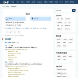study中文翻译_study读音_study用法 - 英语词典